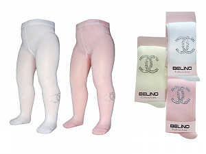 Колготки со стразами для девочки   BELINO