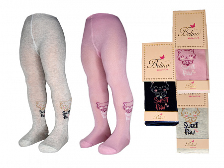 Колготки с рисунком для девочки BELINO