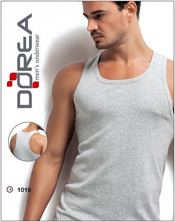 Майка мужская серая  рибана DOREA